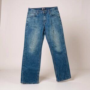 Urban Pipeline Mens Distressed Straight Leg Jeans 34x34